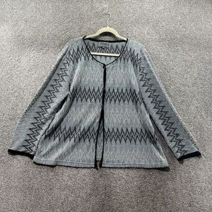 Gray Patterned Women's Cardigan